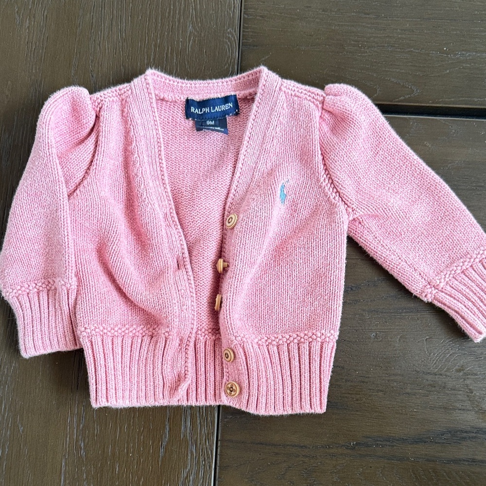 Ralph Lauren Soft Pink Kids Sweater